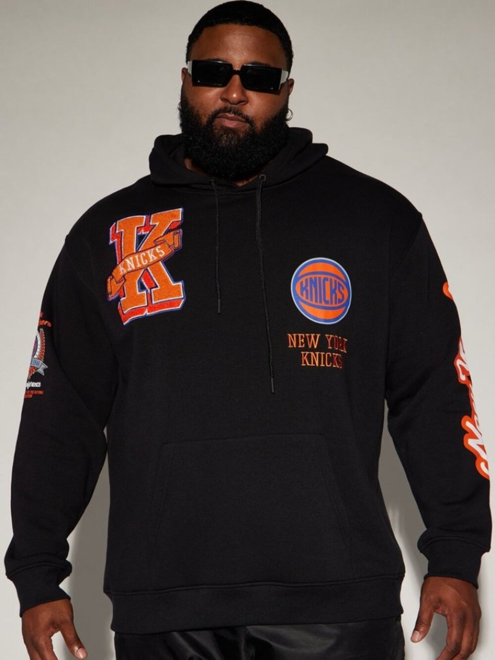 Ultra Game Men's New York Knicks Black Campus Pullover Hoodie Size Large - Picture 9 of 15